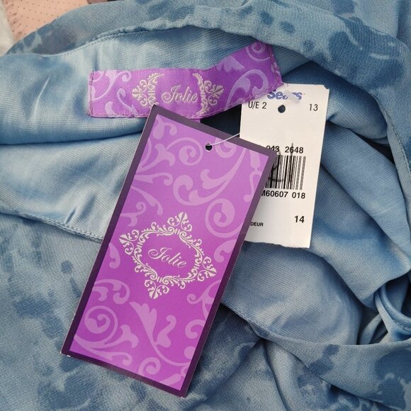 BEAUTIFUL Shibori tie dye Summer Dress Woman's Size 14 Jolie BNWT - Picture 5 of 7